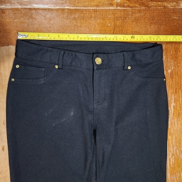 INC International Concepts Petite Black Skinny Leg Jeggings Size 10PS - Picture 3 of 9